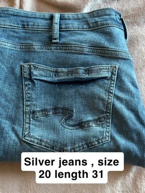 Silver Jeans Blue Denim Back Pocket Detail